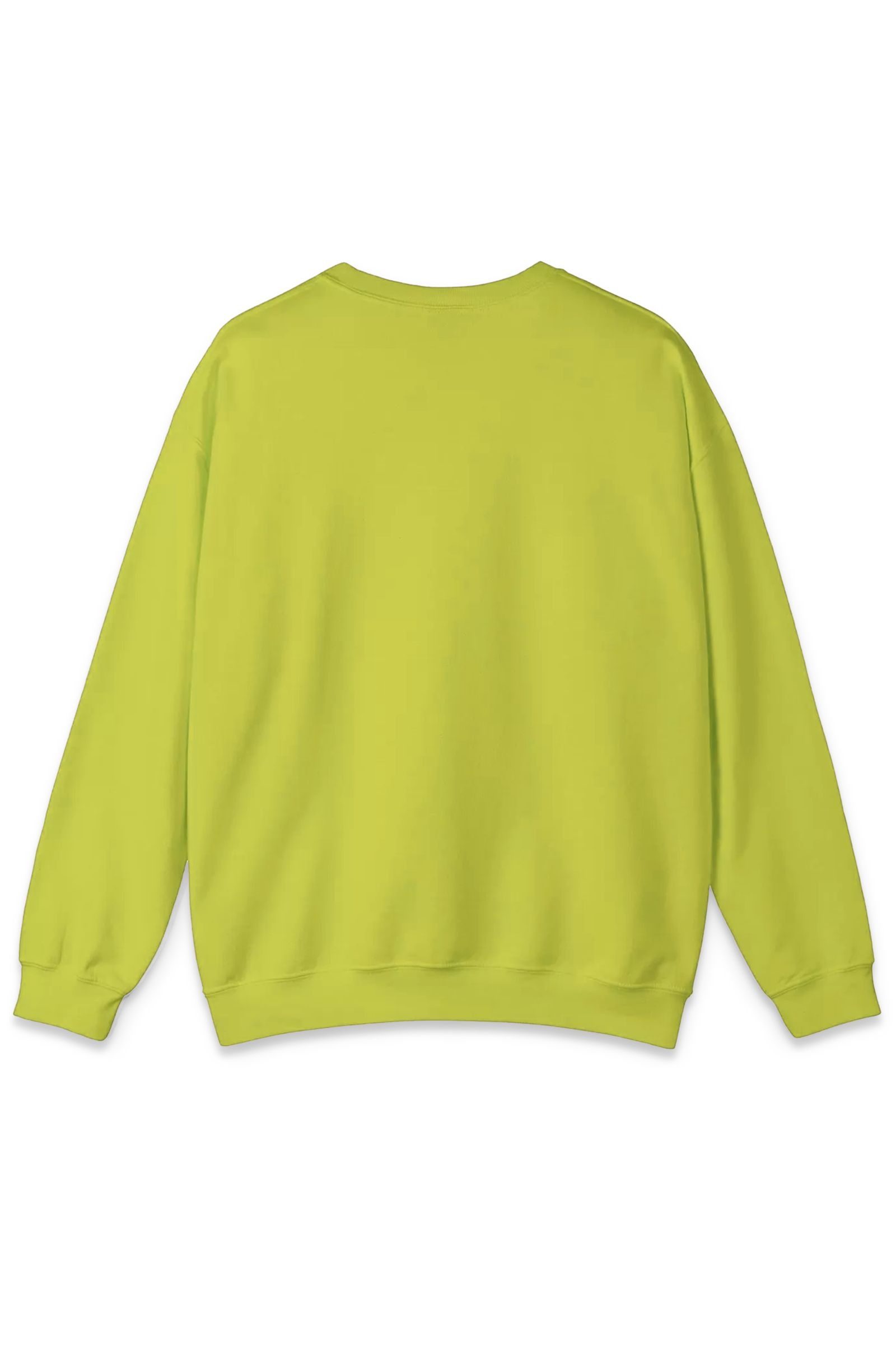 Cotton Full Sleeve Sweatshirt For Men (Lemon Green)